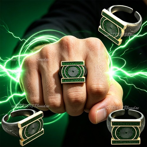 Green lantern ring metal - ring,