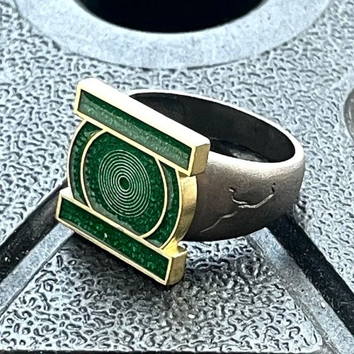 Green lantern ring metal corps - green,